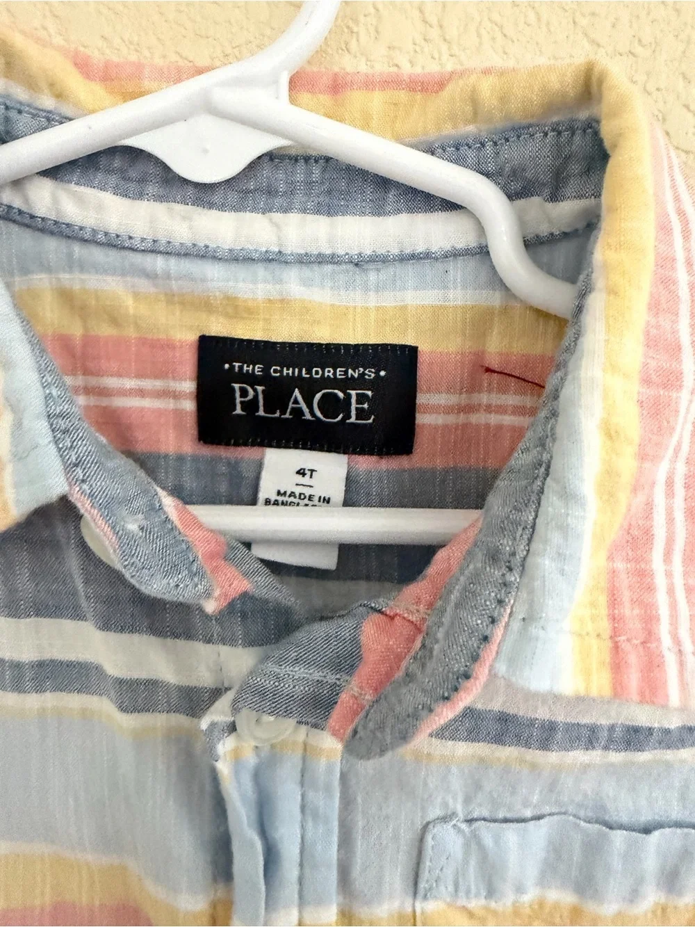 The Children's Place Multicolor Striped Short-Sleeve Button-Down Shirt